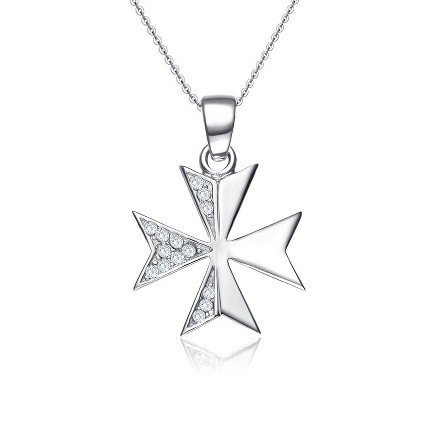 wholesale high quality New Arrival Fashion Religious 925 Silver Ladies star  Pendant Necklace