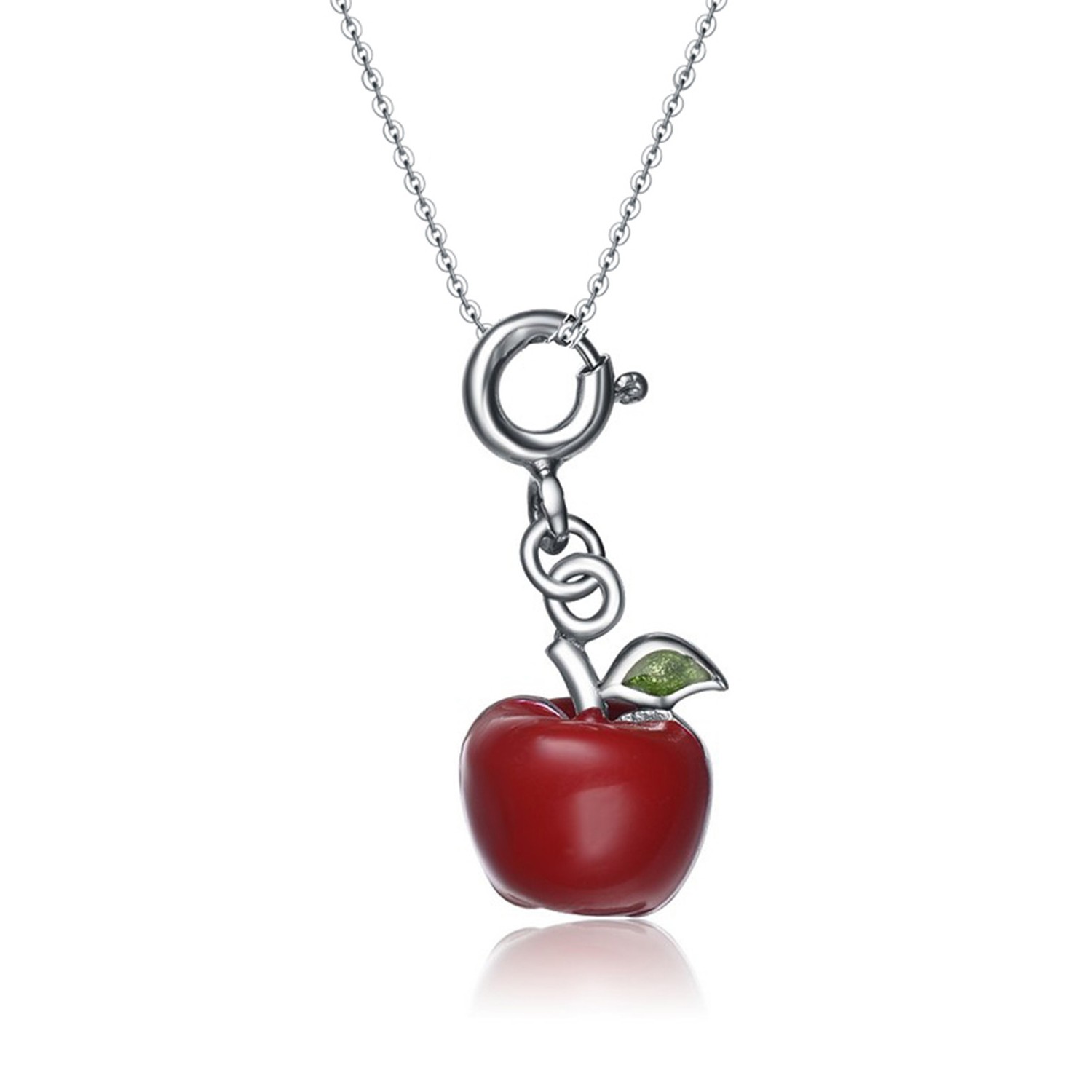 New Arrival 925 sterling silver rhodium plated jewelry fruit pendant necklace women jewelry 