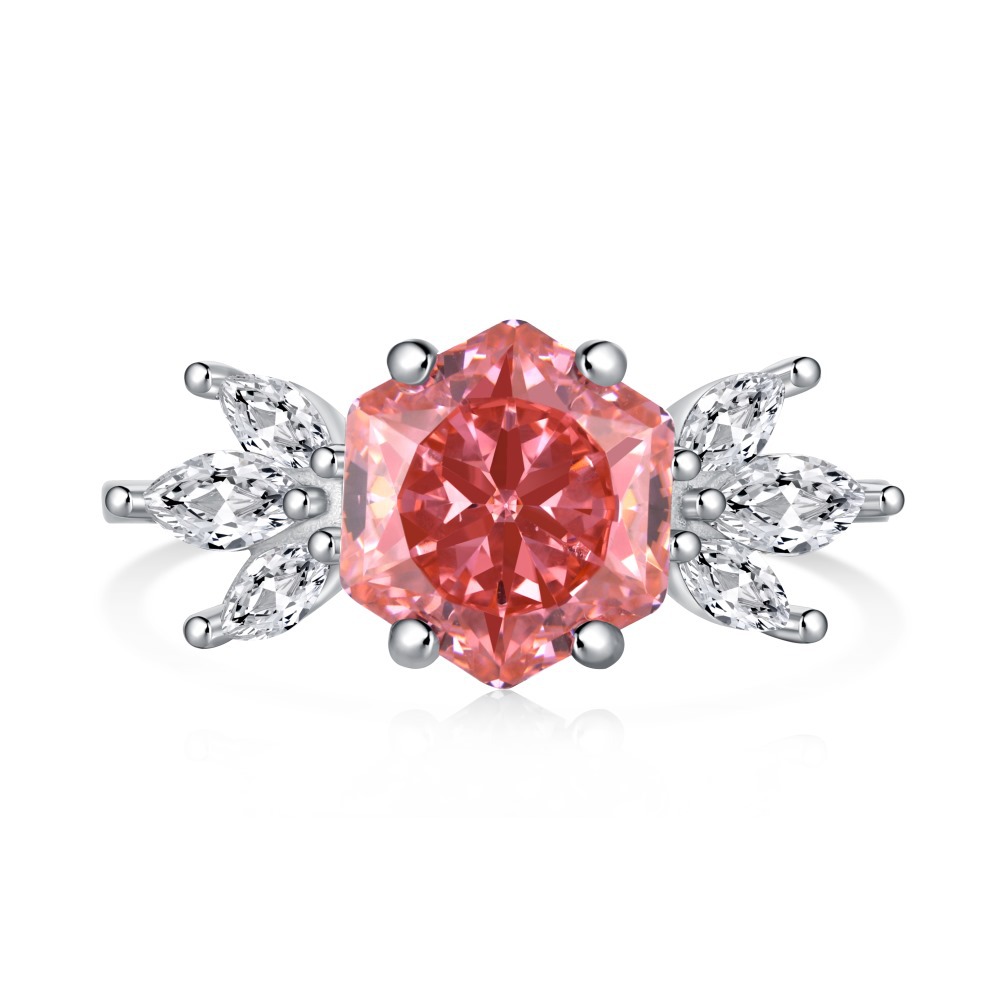 Warm zircon sweet ring - the choice of sweet and warm love