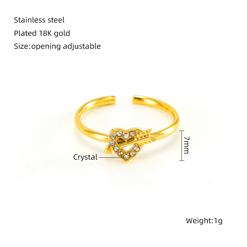 Elegant Zircon Open Ring - Elegant Charm