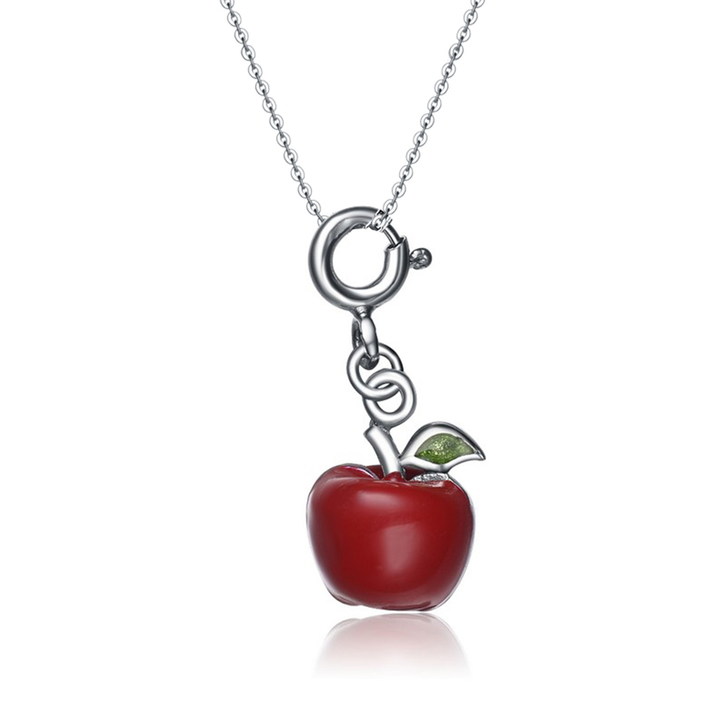 New Arrival 925 sterling silver rhodium plated jewelry fruit pendant necklace women jewelry (图2)