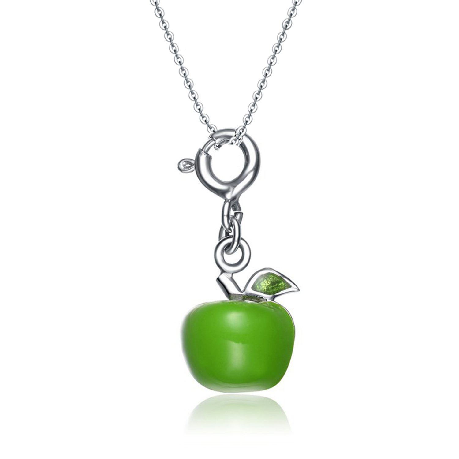 New Arrival 925 sterling silver rhodium plated jewelry fruit pendant necklace women jewelry (图3)