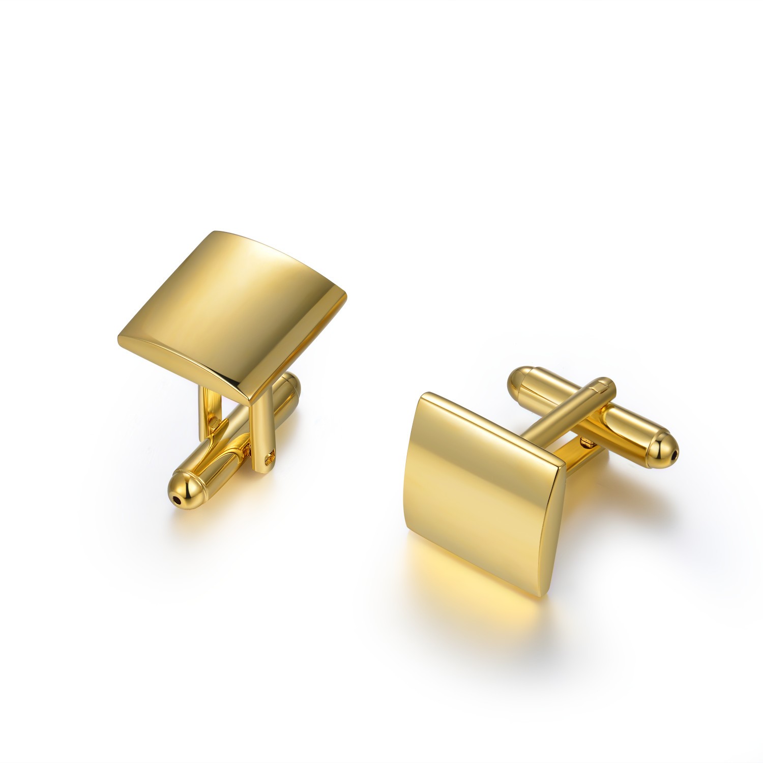 Luxury Gold Plated 925 Silver Wholesale Gift Cuff-links Custom Logo For Men