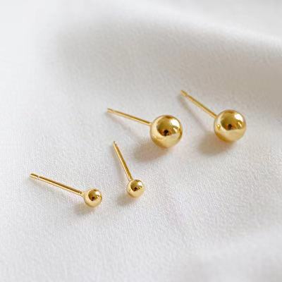Jewelry manufacturer earrings sterling silver stud earrings gold plated earrings 