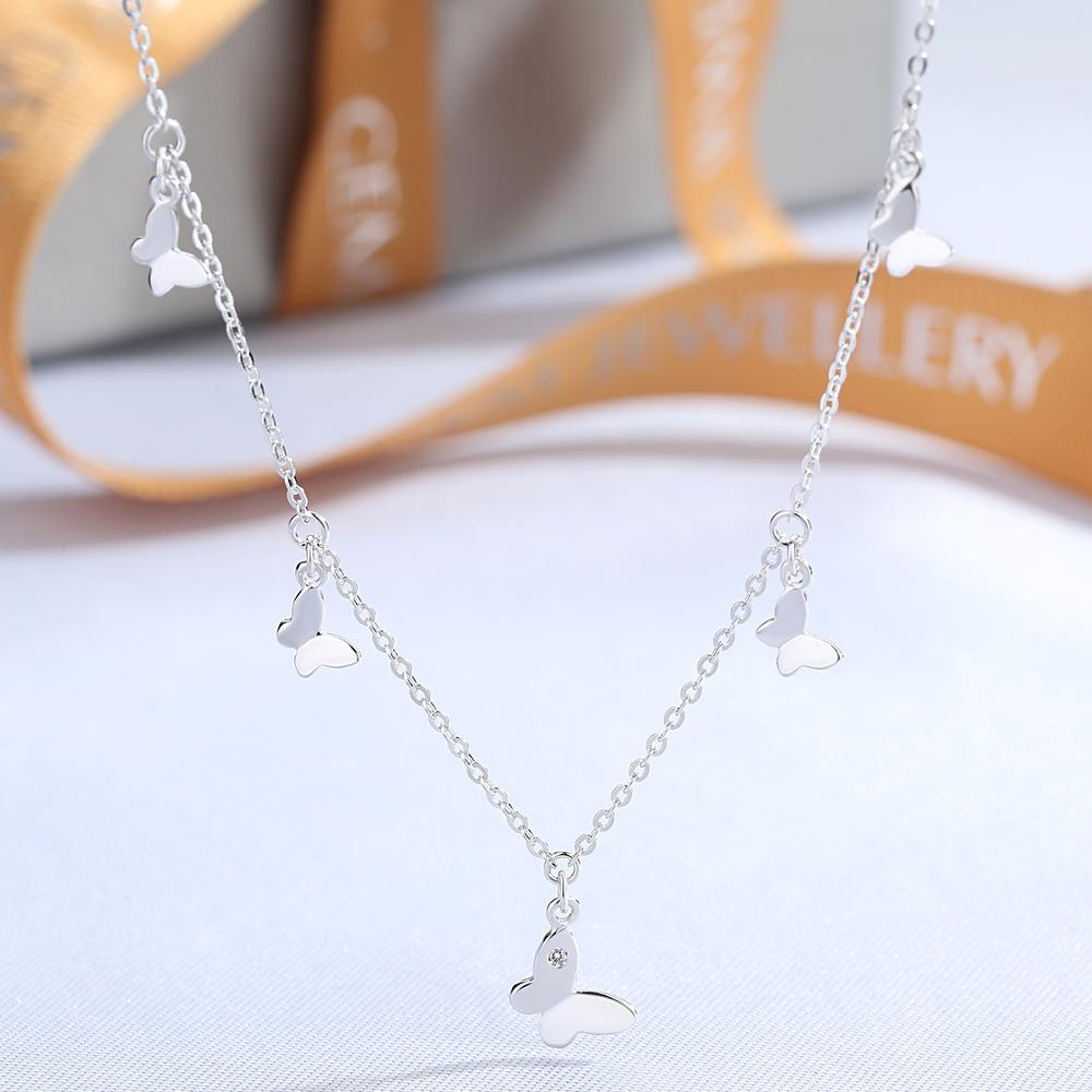  Butterfly Ankle Bracelets for Women Adjustable Tennis Anklet 925Silver Foot Chain Jewelry Girls