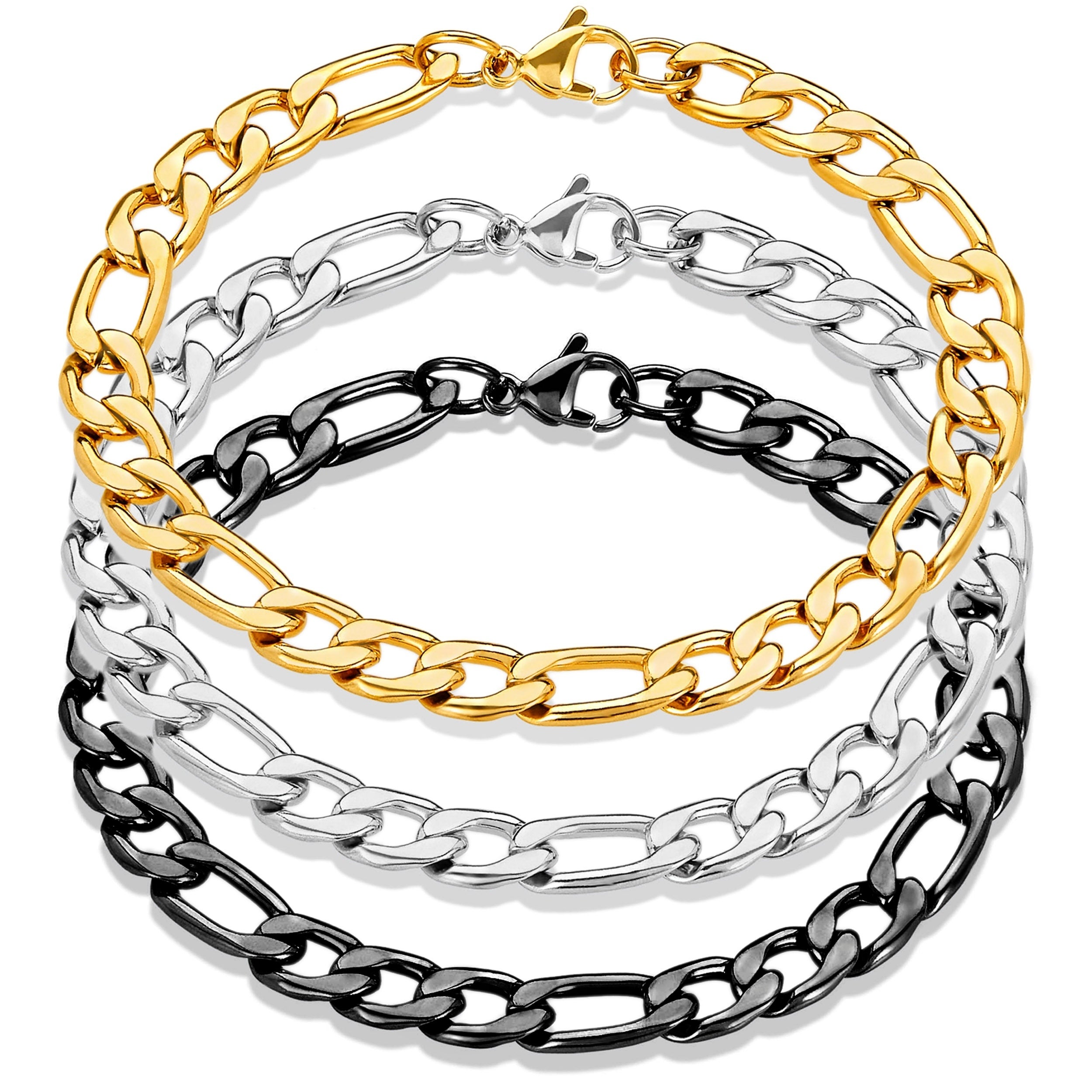Wholesale Black Gold Necklace Chain Cuban Chunky Top Quality Popular Brass Necklace Chain