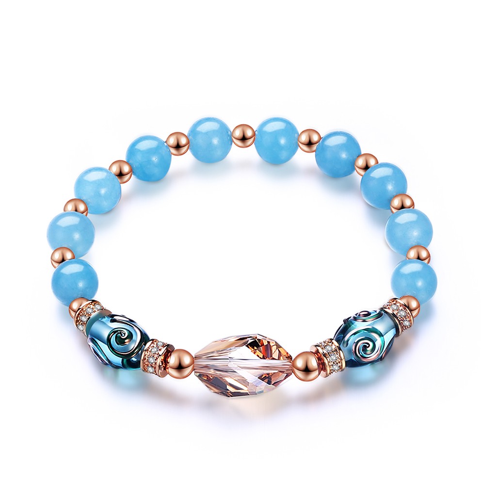 Charm Blue Elegant Beads Bracelets Stone Jewelry Women Jewelry Hot Sale Fancy Good Quality 