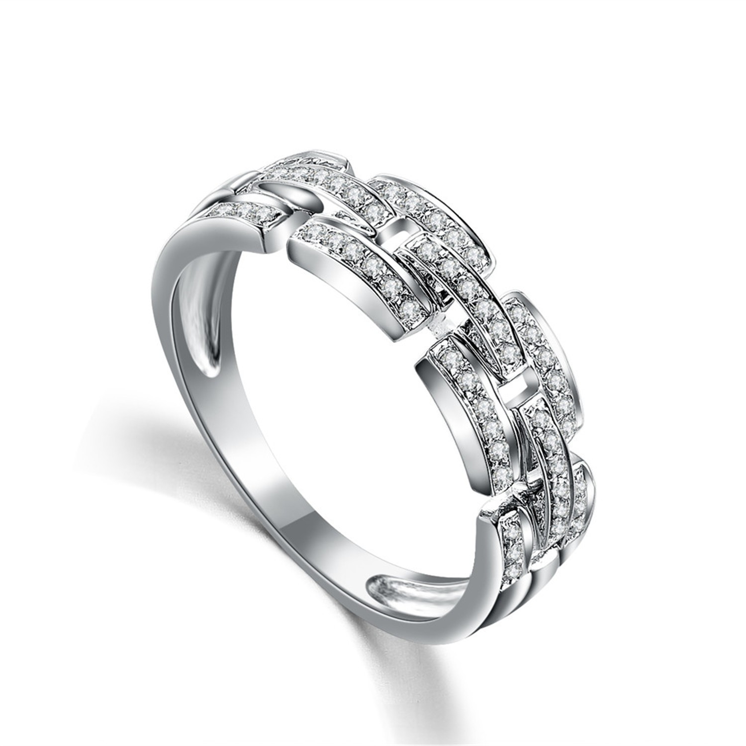 "Unlimited movement: silver rotatable ring, bring a different feeling, experience the perfect c