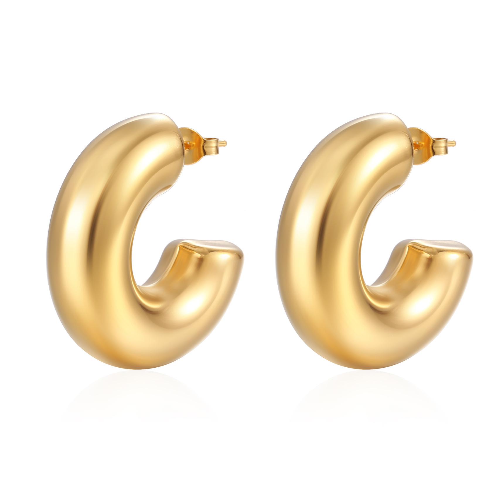 Stainless Steel Simple Light Luxury Vintage Earrings