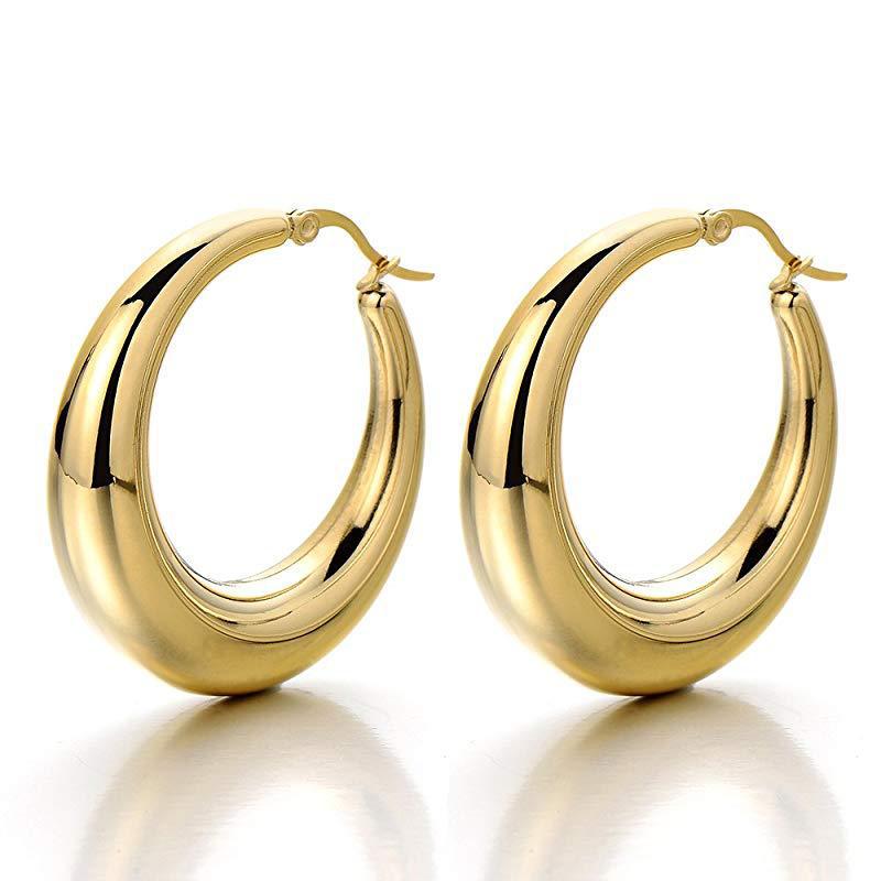 Stainless Steel Fashion Simple Earrings