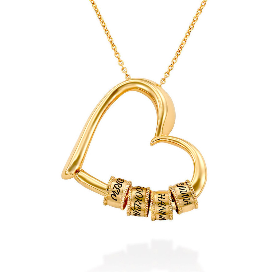 Brass Fashion Heart Pendant Necklace