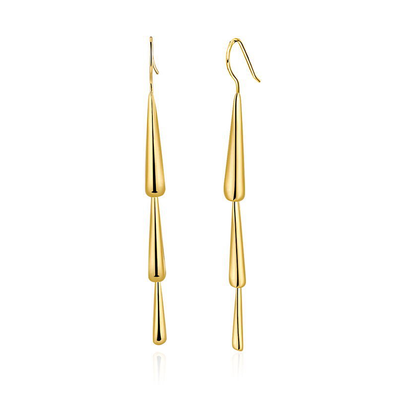 Brass Fashion Minimalist Earrings
