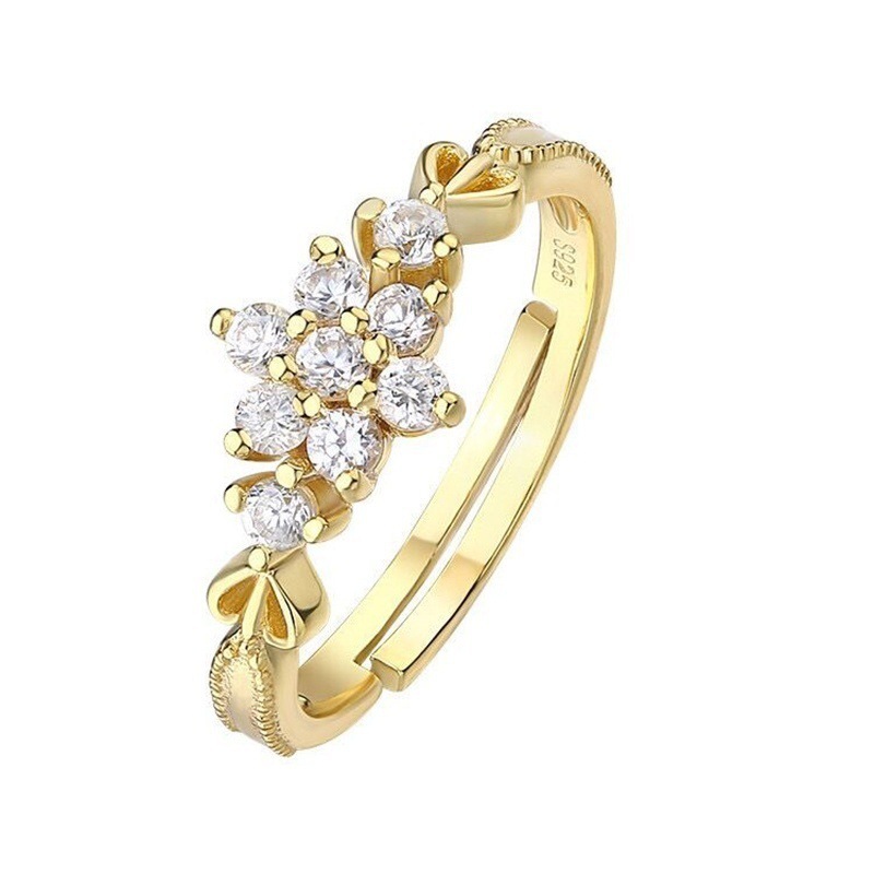 Brass Fashion Zircon Ring