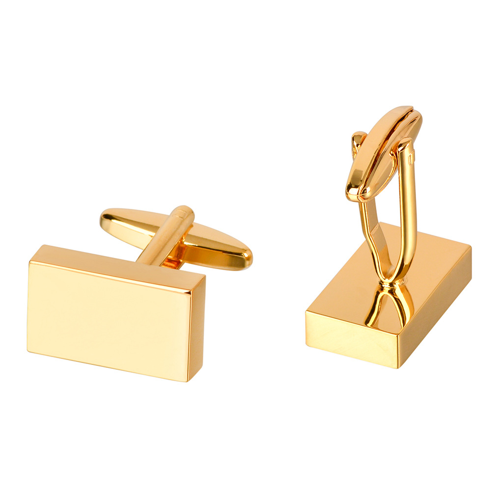 Brass fashion minimalist cufflinks