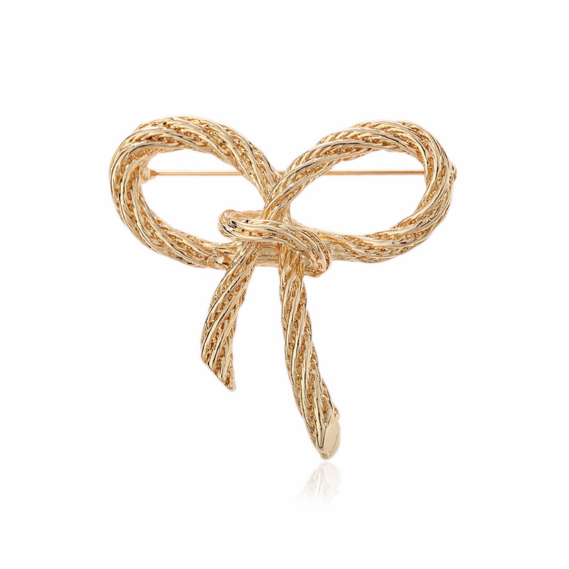 Brass Fashion Twisted Twist Brooch