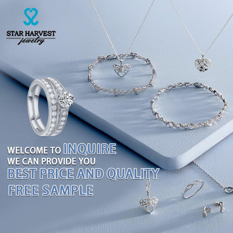 Delicate silver double layer ring, sparkling zirconia brings you a great match(图2)
