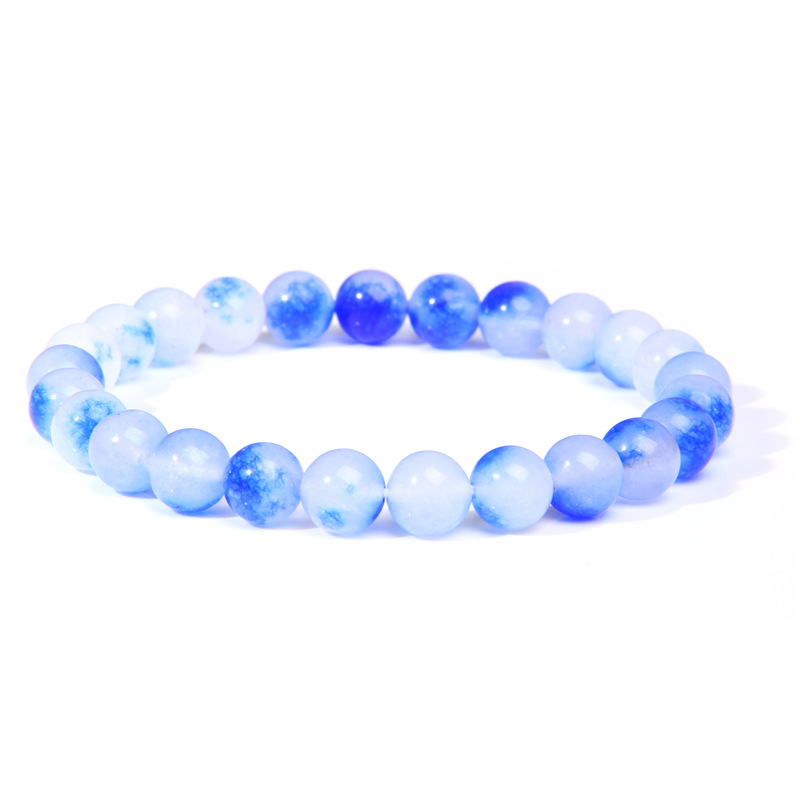 White Stone Purple Pulp Bracelet - A Serene Choice for a Balanced Mind