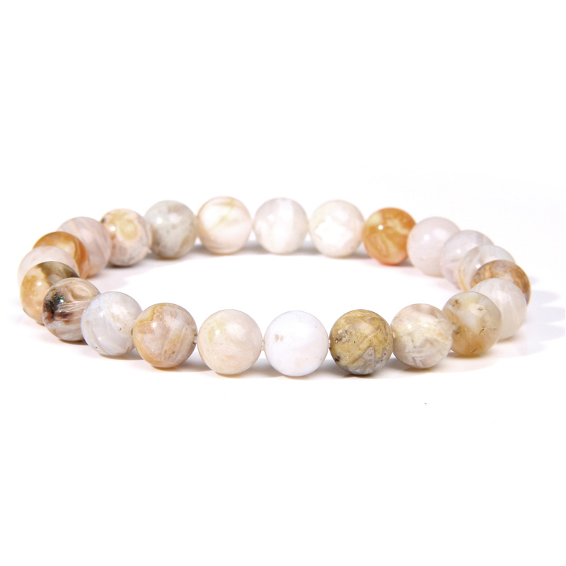 Bamboo Leaf Agate Bracelet - A Refuge of Nature and Peace