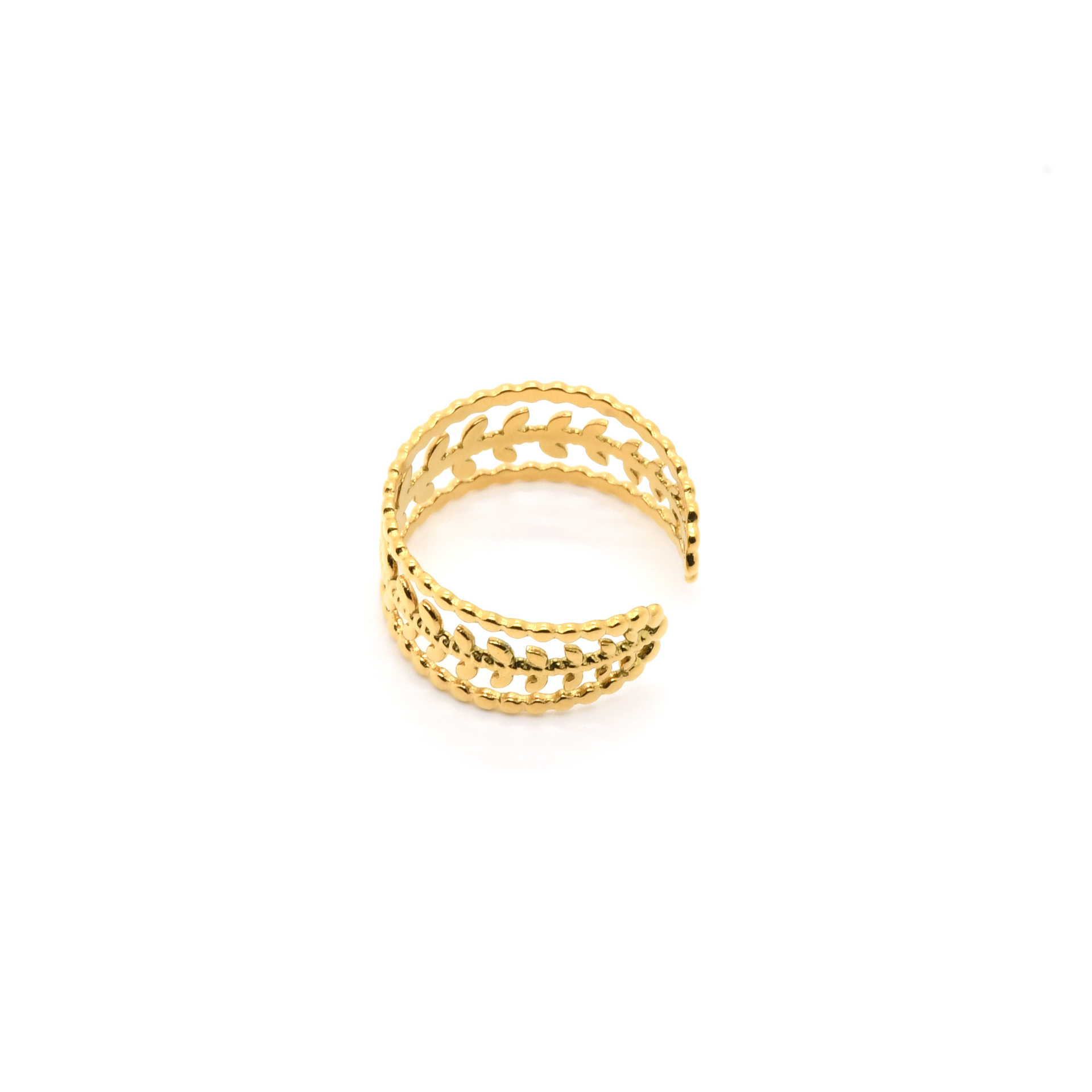 Cutout open ring with pure lines - a stylish interpretation of geometric beauty