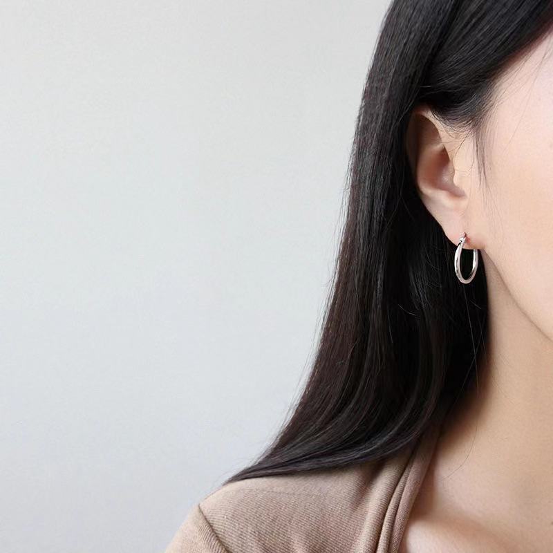 Jewelry earrings sterling silver earrings hoop earrings women(图2)