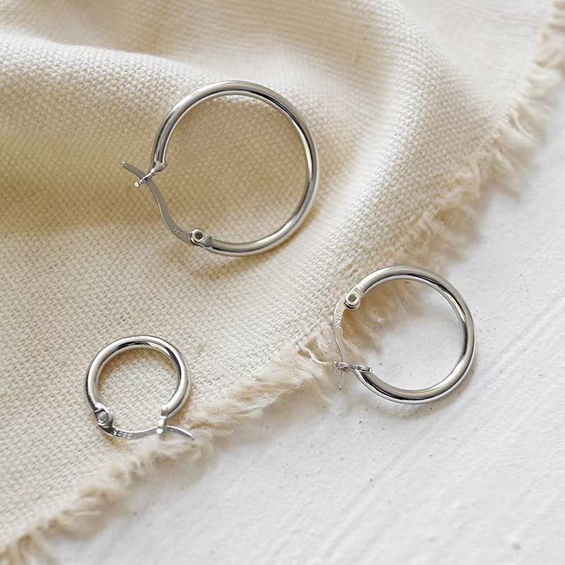 Jewelry earrings sterling silver earrings hoop earrings women(图5)