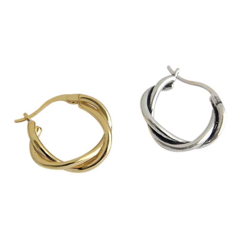 Fine jewelry manufacturer earrings sterling silver earrings hoop earrings(图5)