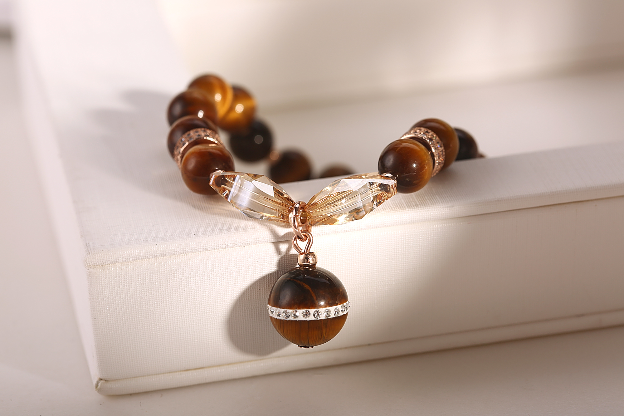 Hot Selling Tigers Eye Beads Bracelets Women Jewelry High Quality Present Gift beaded braclets(图3)
