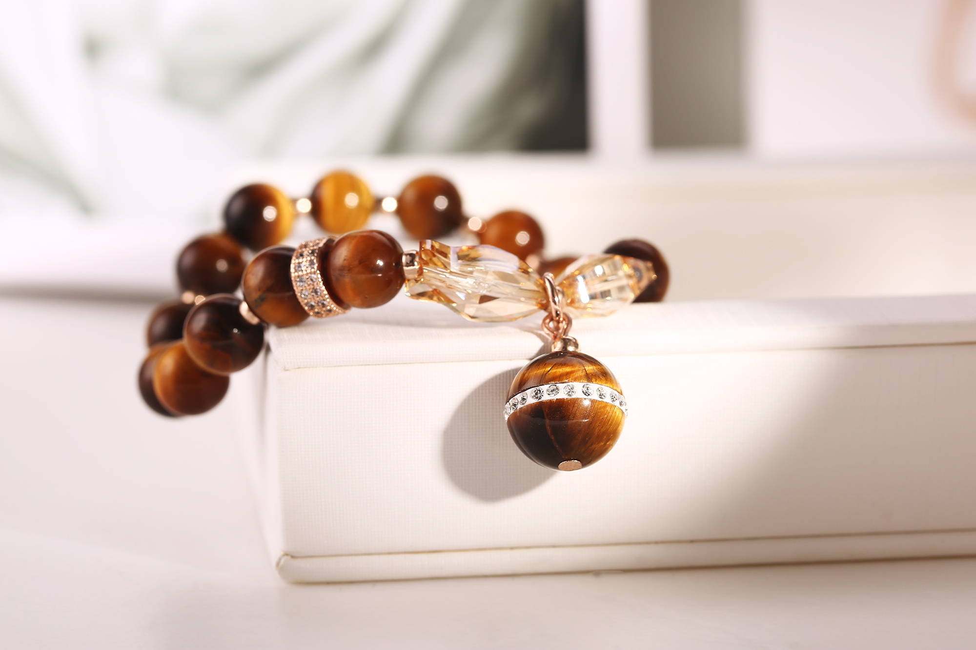 Hot Selling Tigers Eye Beads Bracelets Women Jewelry High Quality Present Gift beaded braclets(图4)