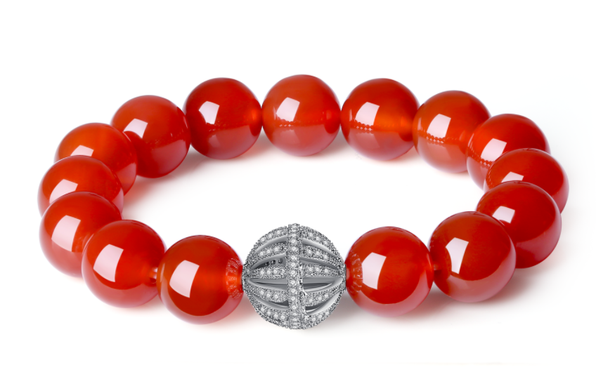 Bracelets Jewelry Natural Stone Agate Beads Bracelet for Couple Women Men(图2)