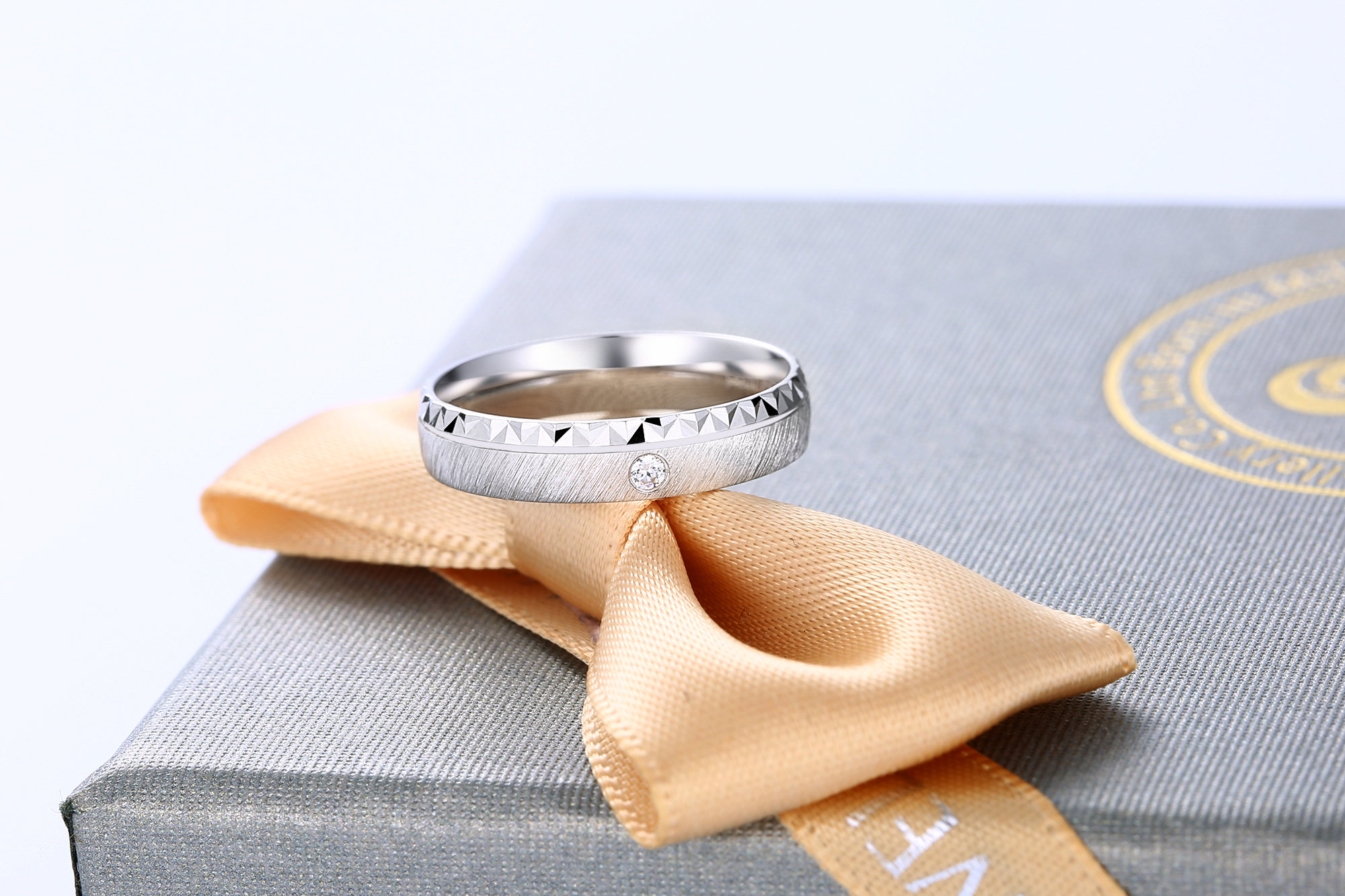  925 Sterling Silver Rings Engagement Wedding Band Promise Rings for Couples Rings (图2)