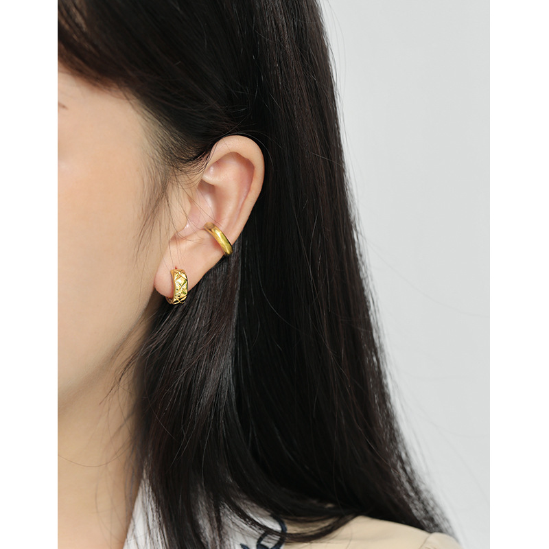 Fashion Wholesale Jewelry 925 Sterling Silver Hoops Earrings Women (图2)