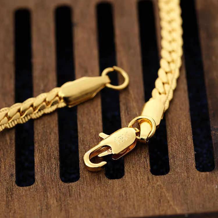 High Quality Widely Used In 2021 Rhodium Plated 18k Gold Jewelry Mens Chain Necklace(图7)