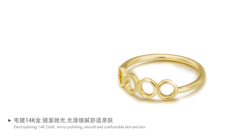 Jewelry Factory High Quality Brass 14k Gold Plated Women Jewelry(图7)