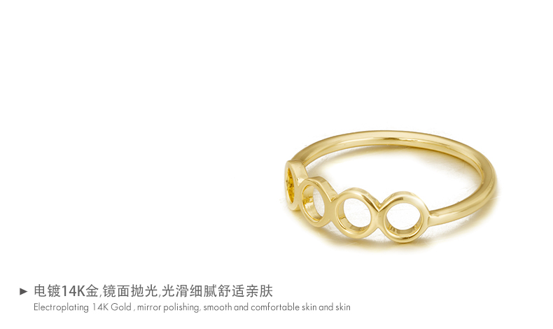 Jewelry Factory High Quality Brass 14k Gold Plated Women Jewelry(图7)