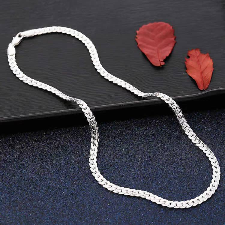 High fashion necklace wholesale jewelry brass rhodium 18k gold plated chain men chain necklace