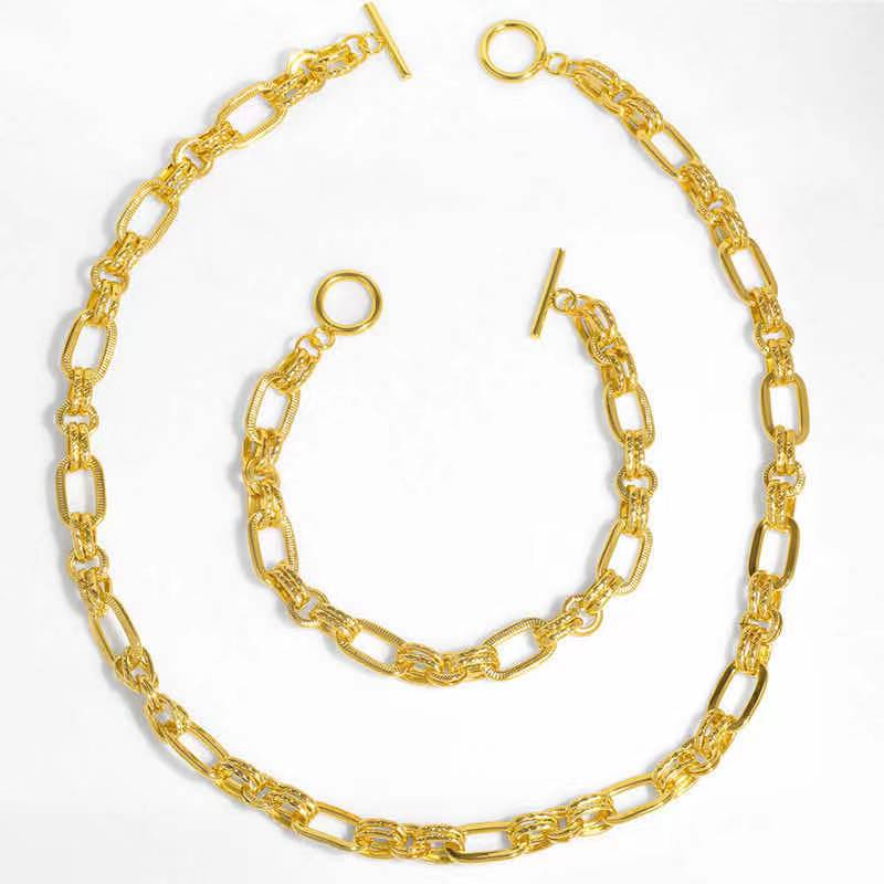 Popular Excellent Quality Chain Heavy Thick Mens Gold Chains Necklace(图1)