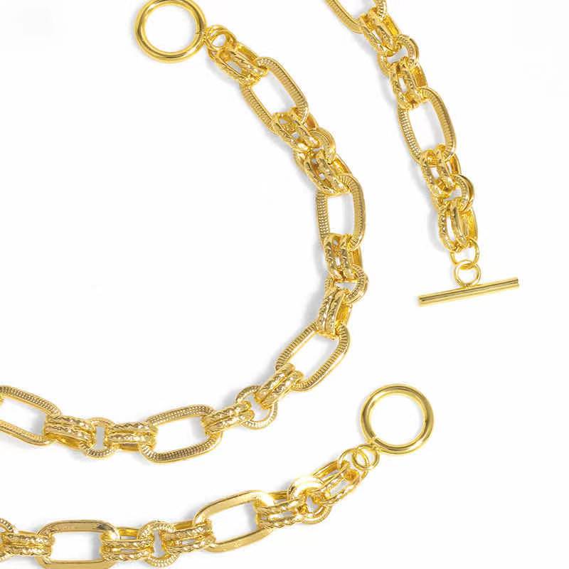 Popular Excellent Quality Chain Heavy Thick Mens Gold Chains Necklace(图2)