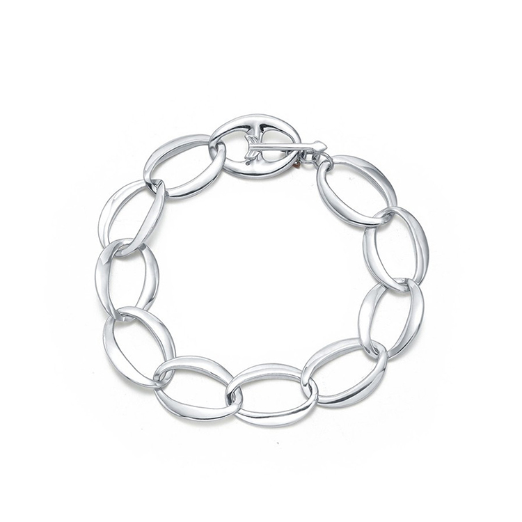 Minimalist wholesale 925 sterling silver bracelets bracelets womens and mens bracelets(图3)