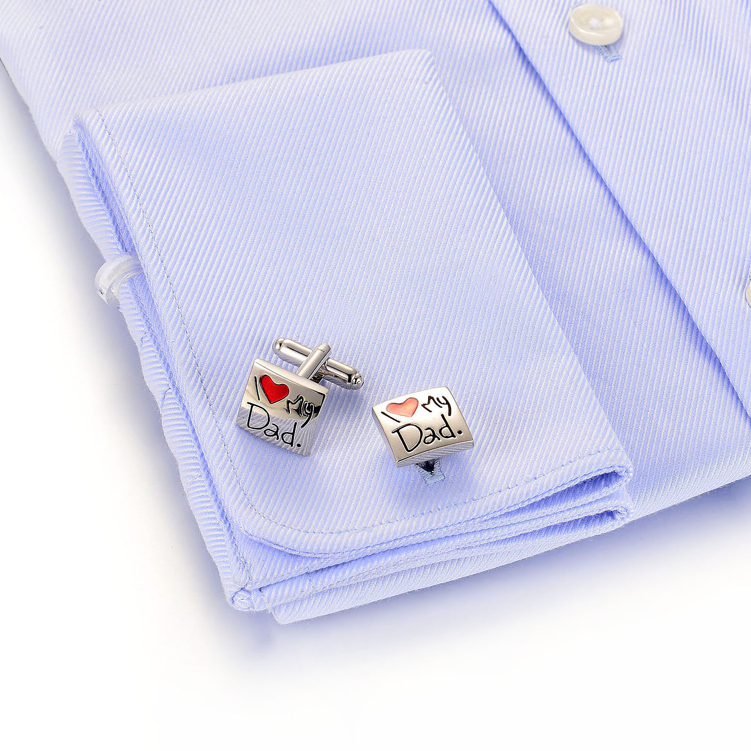 Custom Cute 925 sterling Silver cufflink rhodium plated ring jewelry(图3)