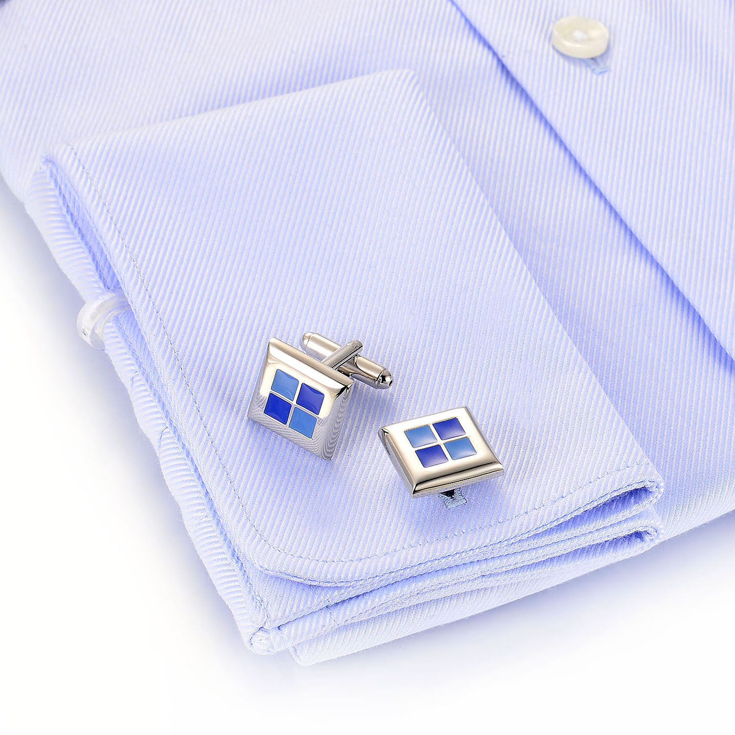 custom fashion mens jewelry high quality 926 sterling silver luxury mens cuff links(图4)