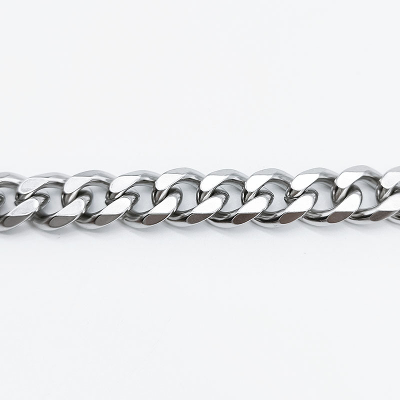 2021 hot selling Party Chunky Lock Silver Plated Engagement Dainty Men Jewelry Necklace(图7)