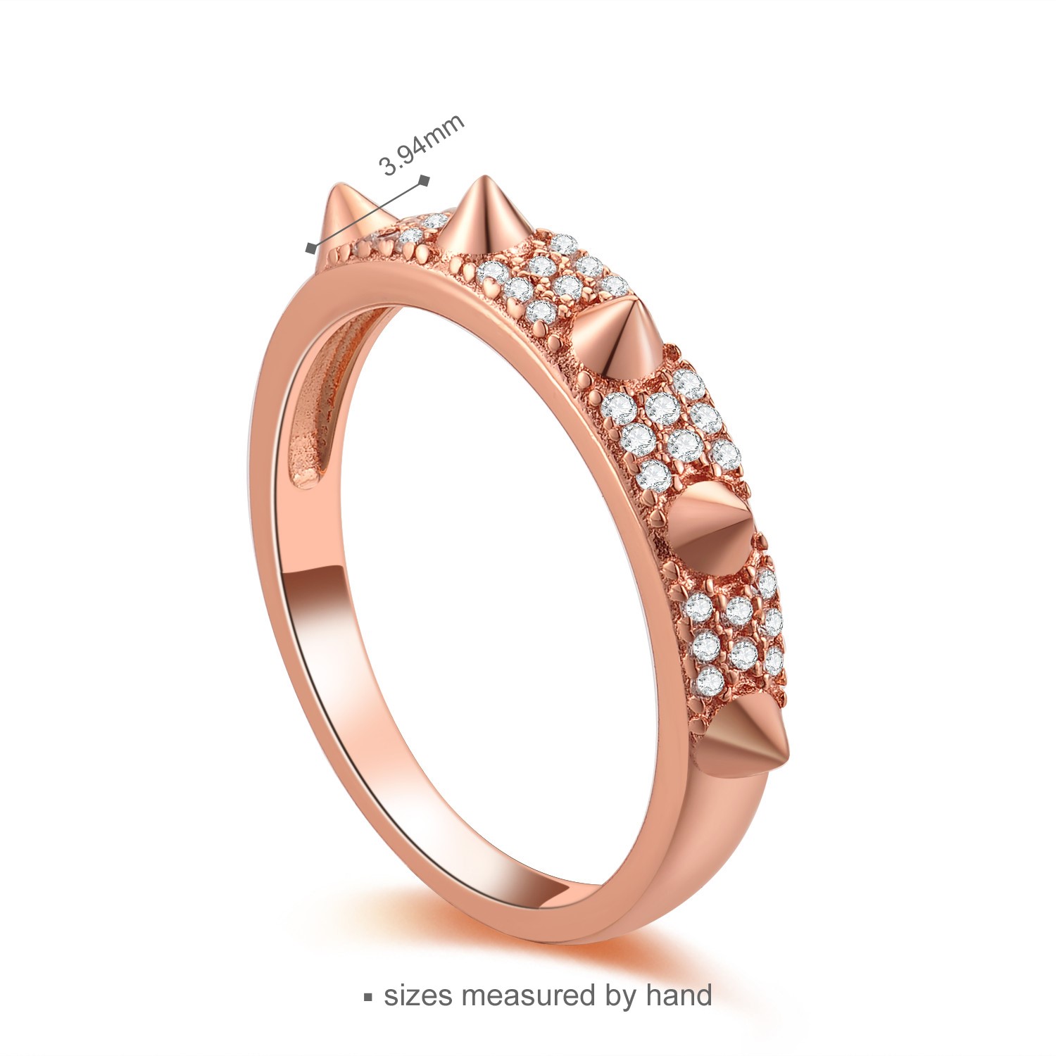 Light Simple Pink Color Ring jewelry For Female Cute Finger Rings 925 sterling silver Women ring(图4)