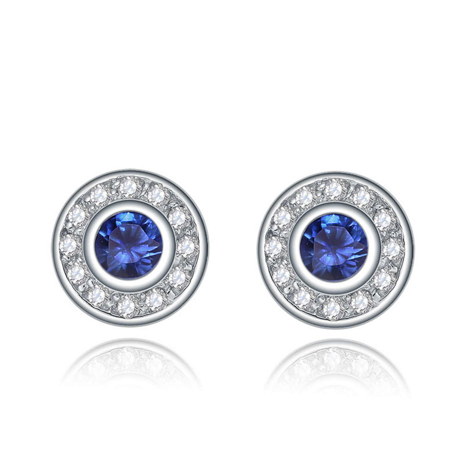 Luxury Women Accessories Vintage Blue Sapphire Cubic Zirconia Jewelry Set(图10)