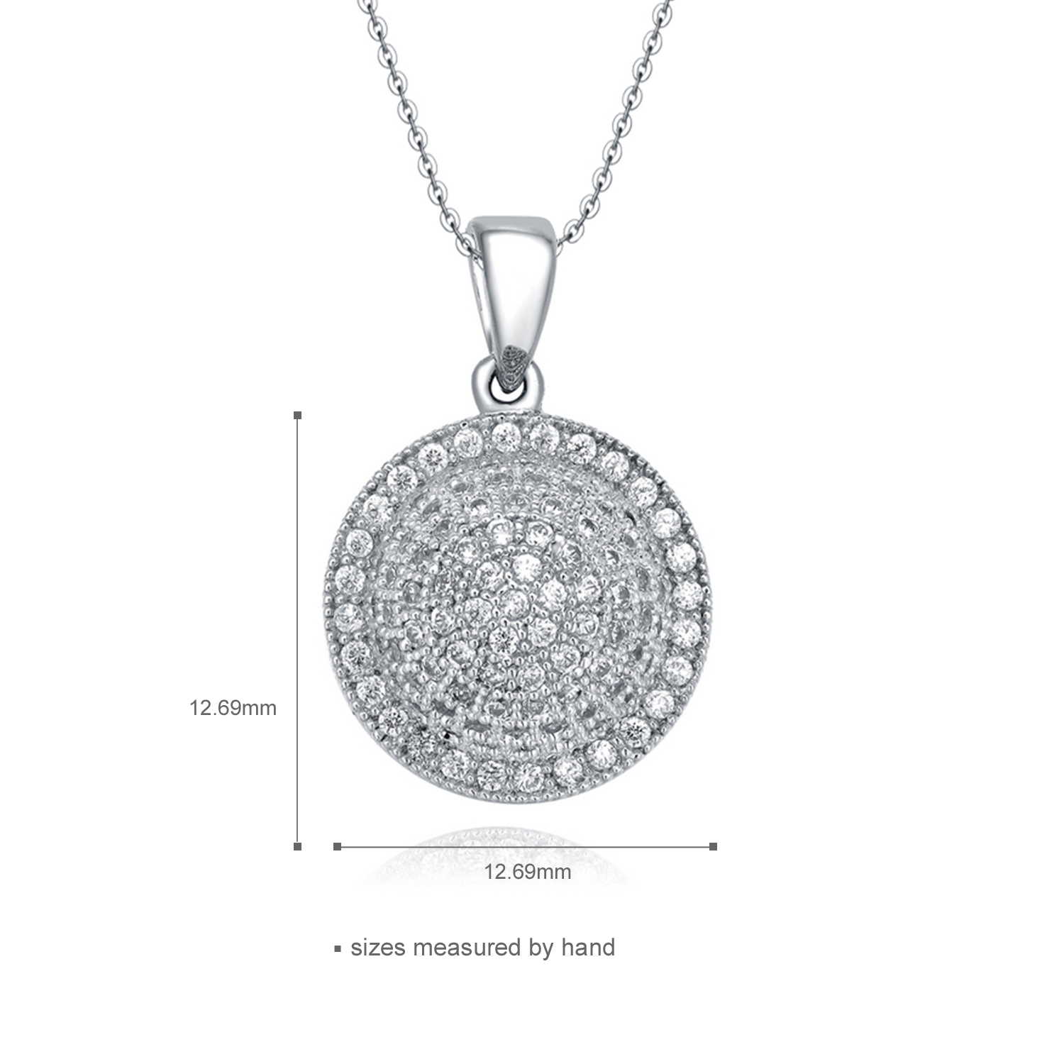 High Quality Silver Ring Earrings Necklace Accessories Cubic Zircon Women Jewelry Sets(图4)