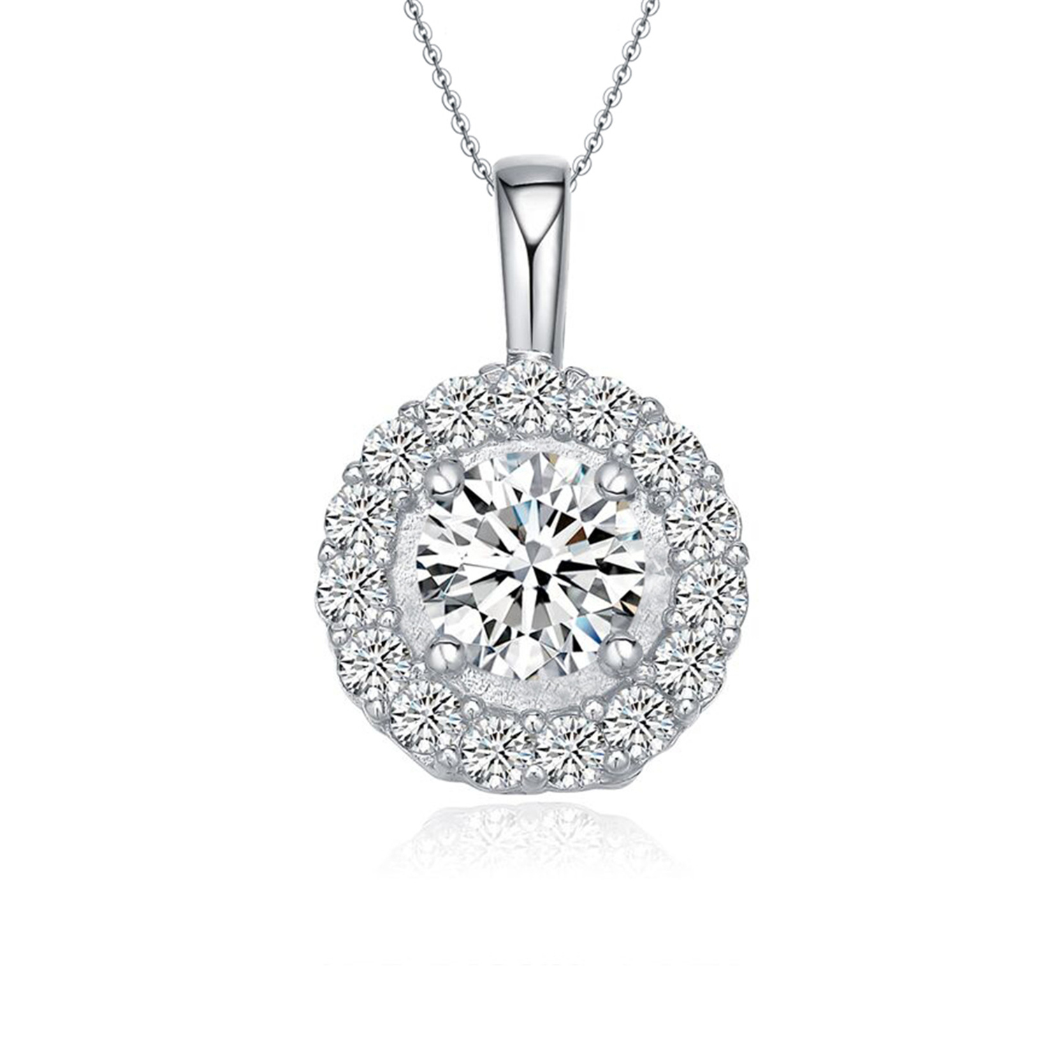 High Quality Rhodium Plated Women CZ 925 Sterling Silver Dainty Fashion Zirconia Jewelry Sets(图7)