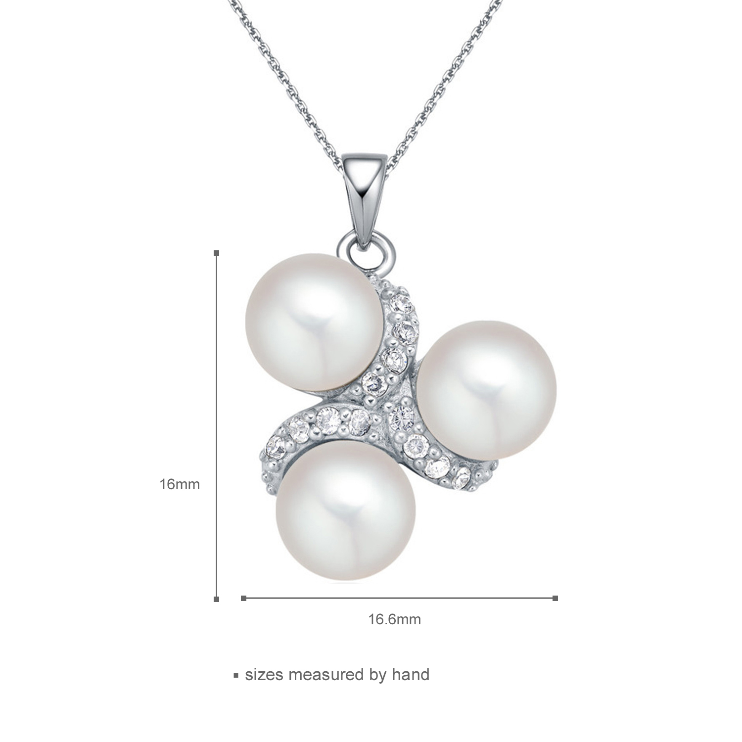 New Arrival Rings 925 Sterling Sliver Women Pearl Jewelry sets Luxury Pendant Jewelry Cubic Zirconia(图8)