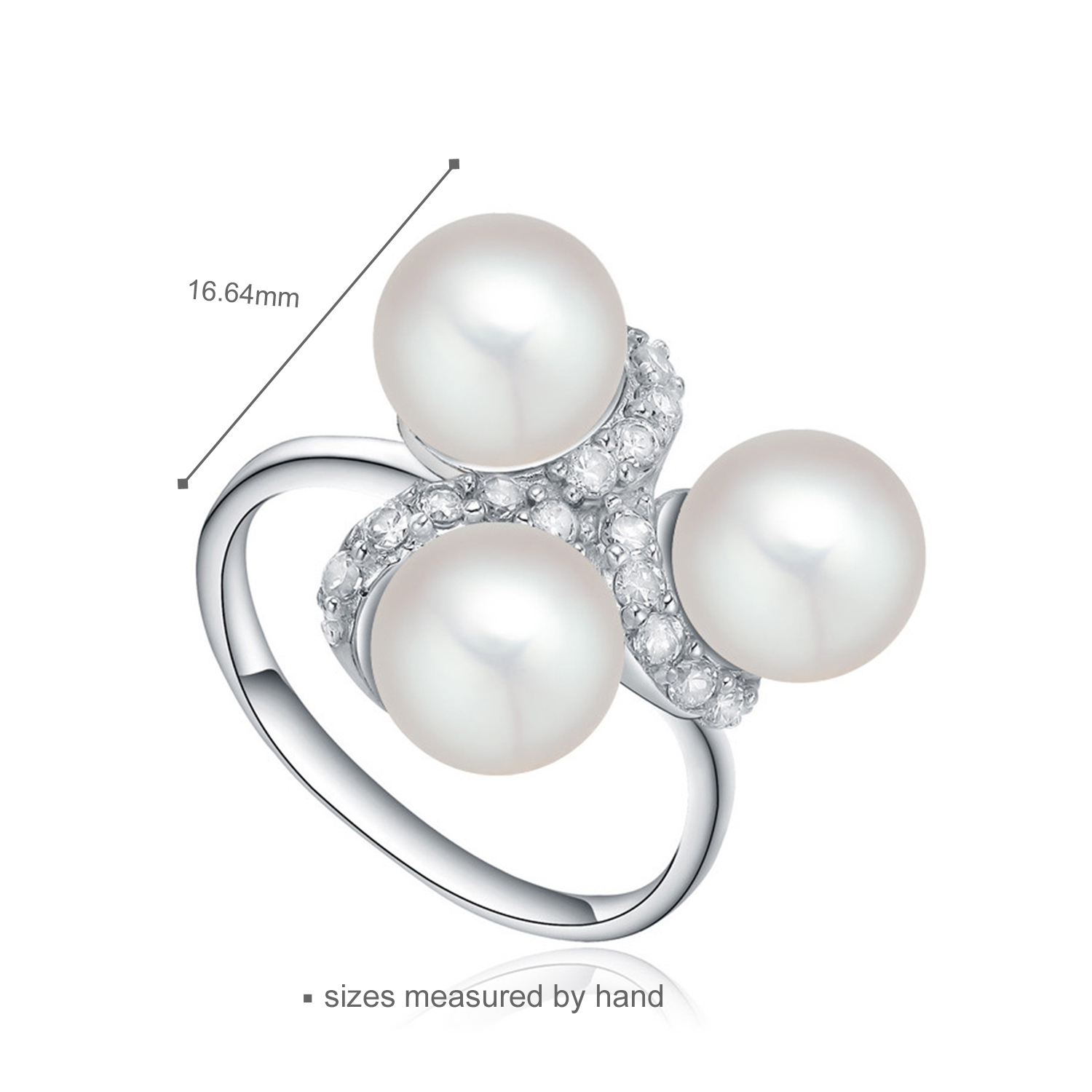 New Arrival Rings 925 Sterling Sliver Women Pearl Jewelry sets Luxury Pendant Jewelry Cubic Zirconia(图10)