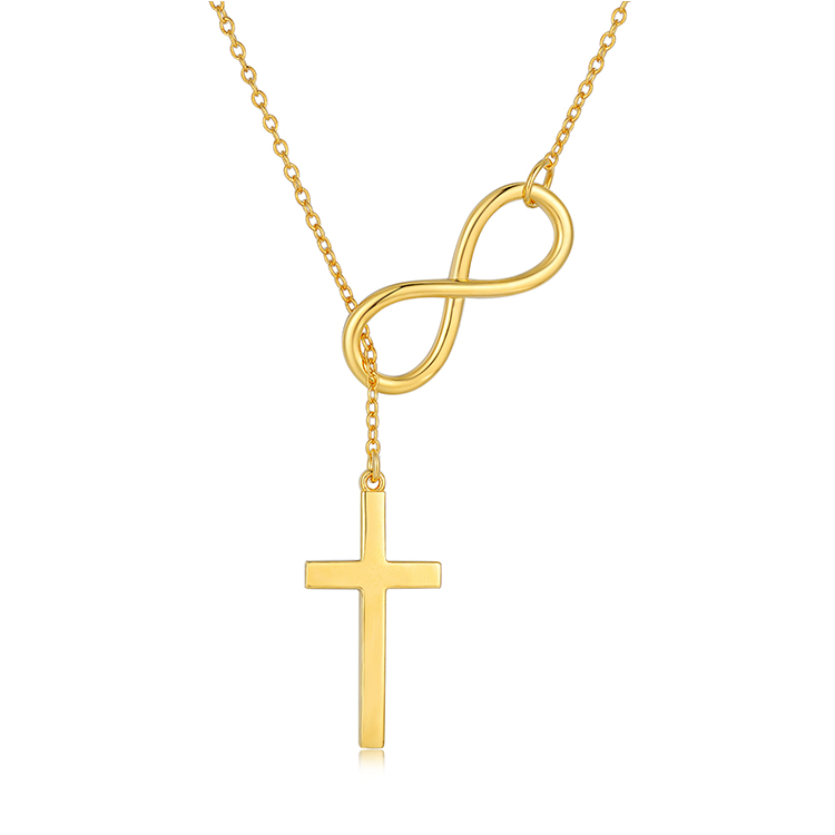 Pierced Necklace Newest Fashion Jewlery 18k Gold Plated Pendant Charm Gold Plated Necklace(图4)
