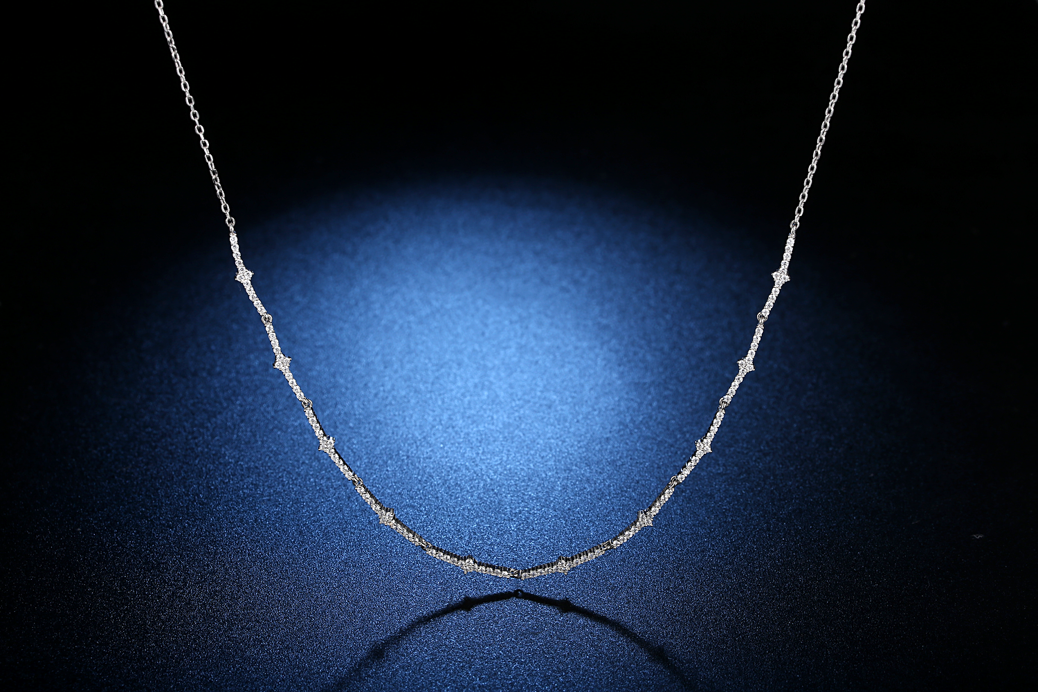 Wholesale Designs Simple Charms 925 Sterling Silver Rhodium Plated chain Necklace jewelry women(图3)