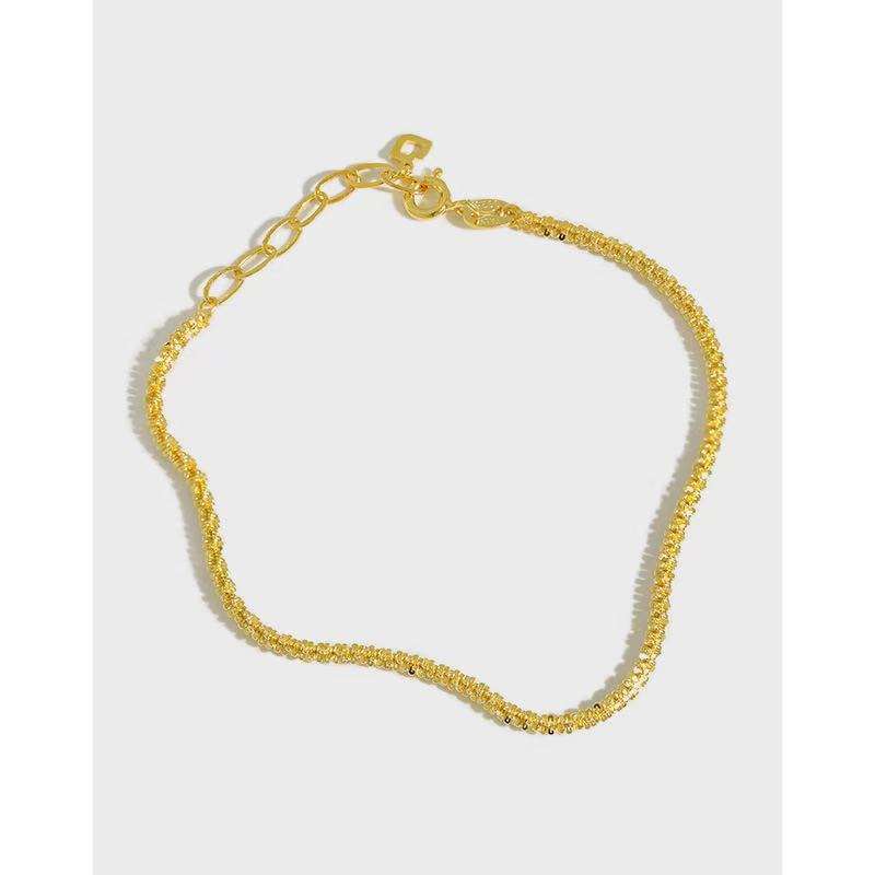 14k Gold Plated Charm Fashion Gift Party Wedding Jewelry 925 Sterling Silver Bracelets(图4)